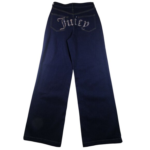 Juicy Couture Lunita Y2K High‎ Rise Jeans with Rhinestones Size 9/29 - Picture 2 of 7